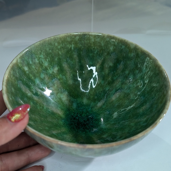 World Market Portugal Pacifica green/blue reactive glaze stoneware cereal bowl - Picture 7 of 7